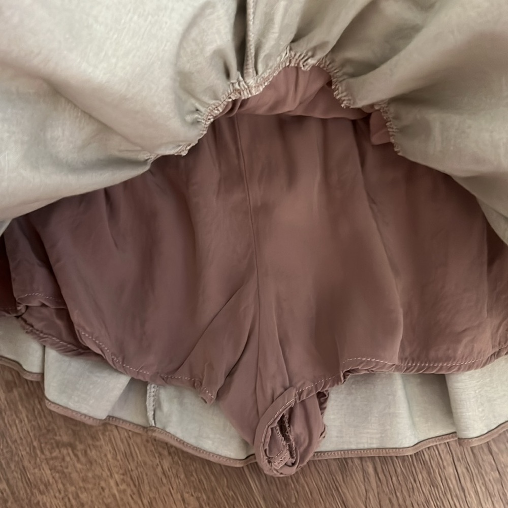 Mustard Seed Tan Leather Skort - Picture 4 of 6